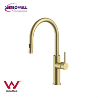 Keran Dapur Stainless Steel 304 dengan Semprotan Tarik, Keran Dapur Tuas Tunggal, Mixer Dapur Krom, Mixer Wastafel Terpasang di Atas Meja