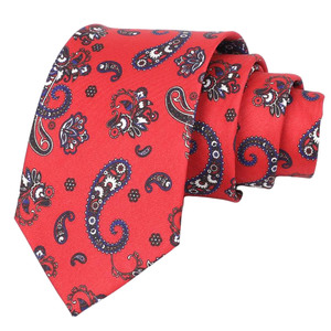 Новая модель 2025 года: элитный мужской галстук 8 см с принтом, высококачественный узор «пейсли», 100% полиэстер - Product Image 4