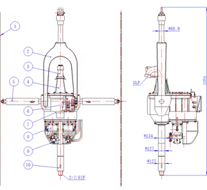 <strong>API</strong> 7K:2022-Certified Hydraulic Motor-Driven Skid Mounted <strong>Power</strong> <strong>Swivel</strong> 120-150 Ton Dynamic Load Oilfield <strong>Drilling</strong> - Product Image 6