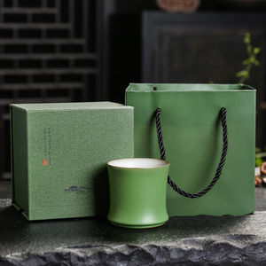 Tazza <span class=keywords><strong>da</strong></span> tè in ceramica di bambù in gres verde impilabile Kung Fu tazza <span class=keywords><strong>da</strong></span> tè di bambù <span class=keywords><strong>tazze</strong></span> <span class=keywords><strong>da</strong></span> tè per la cerimonia del tè - Product Image 6