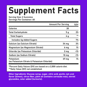 Gummies d'électrolytes au magnésium personnalisées : Complément alimentaire pour l'énergie et la récupération musculaire, avec calcium - Product Image 2