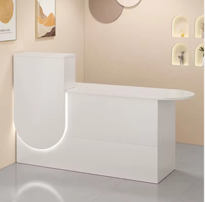 Small <b>MINI</b> Counter Front <b>Desk</b> Reception <b>Desk</b> Cash Register Modern Minimalist Clothing Store Milk Tea Shop Beauty Salon Counter - Product Image 1