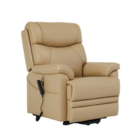 Fauteuil inclinable électrique Solan Beauty en cuir de luxe, ensemble de canapés extensibles, chaise de barbier à gravité zéro réglable en hauteur avec télécommande