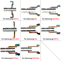 Teléfono móvil Flex Cable Power Volume Flex para Samsung S25 S24 S23 Plus Ultra S24 Fe S23 Fe Power Switch Volume