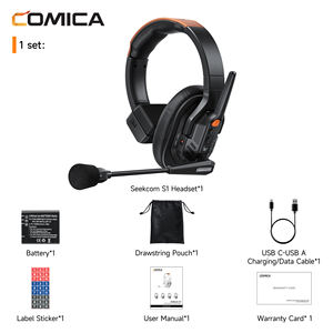 Sistema de Auriculares Inalámbricos COMICA Seekcom S1 para 5 Usuarios con Comunicación Full-Duplex, Cancelación de Ruido AI/ENC y Función de Silencio PPT - Product Image 2
