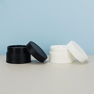 100 ml <b>Plastic</b> <b>Container</b> Cosmetic Jar Matte Black Custom <b>Plastic</b> Honey Jar clear Body Cream <b>Plastic</b> Jars With Screw Top Lids - Product Image 1