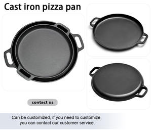 Precio <span class=keywords><strong>de</strong></span> salida <span class=keywords><strong>de</strong></span> fábrica, utensilios <span class=keywords><strong>de</strong></span> cocina para el hogar, sartén para hornear panqueques, sartén redonda <span class=keywords><strong>de</strong></span> <span class=keywords><strong>hierro</strong></span> <span class=keywords><strong>fundido</strong></span> para Pizza - Product Image 3