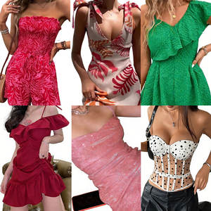 Clearance Women's Clothes Wholesale Casual <b>Dresses</b>, Fashion Style T-shirts Mixed Packaging Random Delivery Stock Clothing - Product Image 1