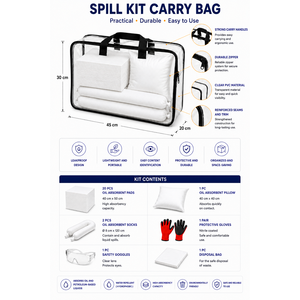 Kit anti-déversement d'huile Absorbant Lite Blanc 30 Litres - Product Image 2