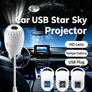 ไฟกลางคืน USB Starry Night Light 3 in 1 สำหรับรถยนต์ โคมไฟสร้างบรรยากาศ ฉายแสงกลางคืนสำหรับภายในรถ - Product Image 3