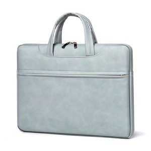 Funda de cuero de lujo para portátil resistente al desgaste, funda para tableta, bolso de hombro interior ligero de cuero PU para portátil - Product Image 4