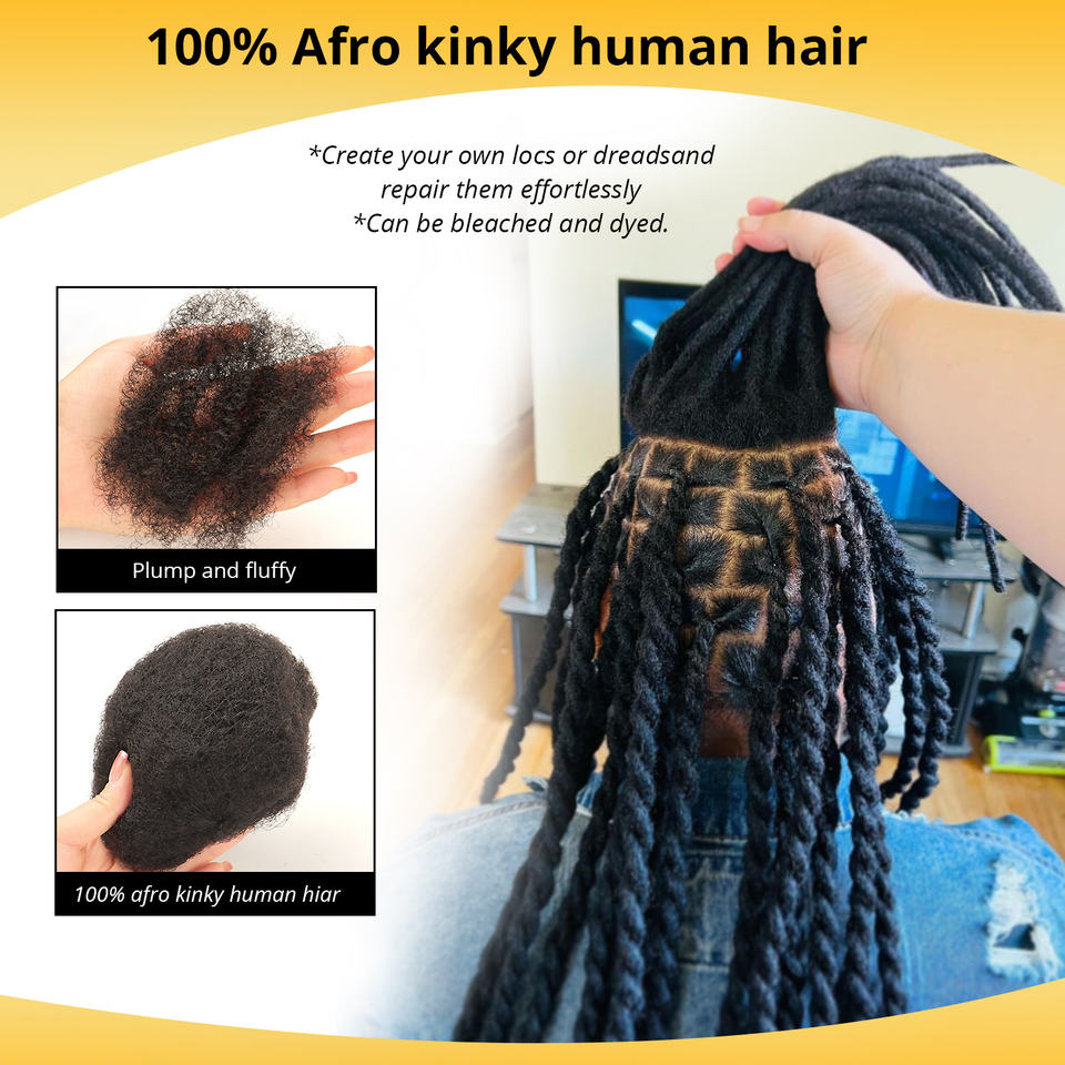 vast Brazilian Remy Kinky Bulk Human Hair 8