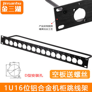 Panneau de brassage Jinsanhu 16 ports RJ45 1U pour montage en rack, gestion des câbles réseau - Product Image 4
