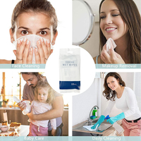 Lingettes hygiéniques féminines jetables non tissées, emballées individuellement et portables