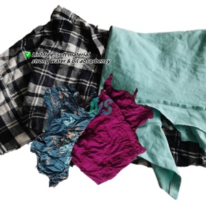 100% Cotton Fabric Reclaimed Textile Waste Knit Industrial Cleaning <b>Paint</b> Cutting Blade Wipe Rag - Product Image 4