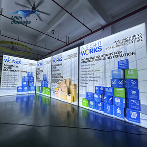 6x3 m dễ dàng lắp ráp quảng cáo LED vải hộp Đèn 20x10ft gian hàng triển lãm thương mại Backlit trở lại tường cho gian hàng triển lãm - Product Image 6