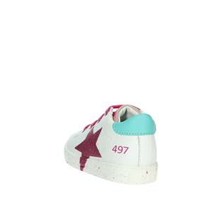 Zapatillas Falcotto para niña, color blanco, fucsia, con estampado de estrellas, informales - Product Image 2