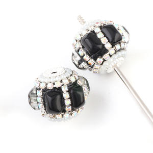 Kunsi Classic Square Nepalese Winding Chain Cat's Eye Drill Ball Straight Hole Beads DIY Teléfono móvil, Key, - Product Image 4