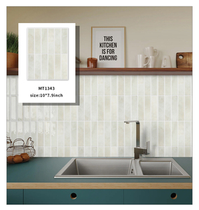 Jorunns thiết kế mới hình chữ nhật Glossy 3D vỏ và dính tường gạch Apricot Mosaic tường gạch hình chữ nhật - Product Image 2