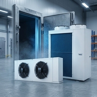Condenseur à air haute efficacité pour unités de réfrigération industrielles de stockage frigorifique, système d'échange de chaleur à faible bruit et économie d'énergie