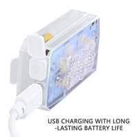 Lumière LED RGB pour moto, rechargeable, type C, télécommande, haute luminosité, éclairage de jour modifié pour l'extérieur de la moto