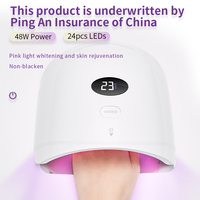 Lampe de séchage pour vernis à ongles rechargeable 48W, lampes de durcissement sans fil UV LED
