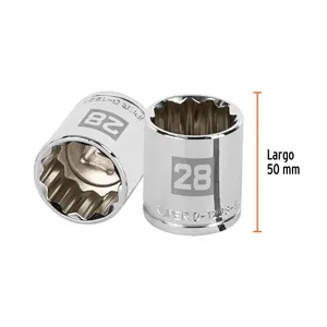 BOX 6 Douille 28 mm, 12 points, entraînement 1/2 po, TRUPER - Product Image 3