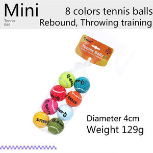 Kauçuk küçük Fetch oyuncak minik markalı toplu spor Pet köpek için 4cm Mini tenis topu köpek - Product Image 2