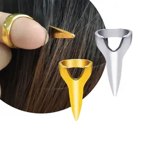 Ruyan 20 pièces/ensemble anneau de séparation des cheveux anneau en métal pour tressage des cheveux Curling Styling Extension de cheveux Installation rapide