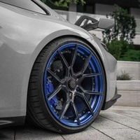 Jantes en aluminium forgé sur mesure de 18 à 24 pouces, deux pièces, avec jantes 5x130 et rayons profonds pour Porsche 911 2024