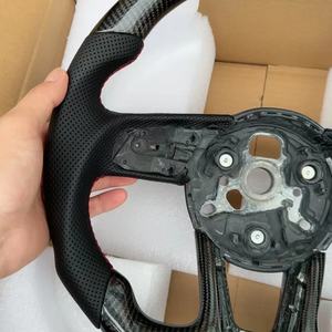 Ajuste para Audi A3 <span class=keywords><strong>A4</strong></span> A5 S3 S4 S5 RS3 RS4 RS5 B8.5 8P 8V B9 C7 A6 A7 RS6 RS7 A8 S6 S7 B8 R8 TT TTRS C8 <span class=keywords><strong>Volante</strong></span> de fibra de carbono - Product Image 2