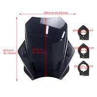 Nouveau support universel réglable en ABS pour pare-brise de moto, fixation de carénage avant pour moto de route, pour remplacement/réparation