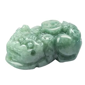 Genuine natural Jadeite The trumpet Pixiu pendant men's and women's general jade wholesale PX18