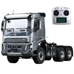 DoubleE 2017 Wolwo con licencia 1/14 FMX 6X6 Tractor modelo de simulación 2,4G RC modelo de camión de transporte con luces y sonidos - Product Image 1