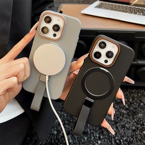 เคสโทรศัพท์แบบมีสายคล้องพร้อมขายึดแม่เหล็กแบบใหม่ปี 2025 สำหรับ iPhone 12 13 14 15 16 Promax ฝาครอบป้องกันปุ่มโลหะ - Product Image 4