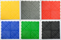 Alfombra Modular de PVC Impermeable con Sistema de Clic para Piso de Garaje Interior, Ideal para Talleres y Lavaderos de Autos