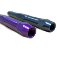 High-performance Cutting Tools Grey purple Anodized Cnc Machining Aluminum Heat Sink Strict Tolerance Cnc Machining Metal Parts