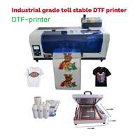 Nueva Impresora de Inyección de Tinta A3+ Plus XP600 DTF con Secador Automático de Agitación 1200x1200dpi Incluye 5x500ml de Tinta y Película/Polvo