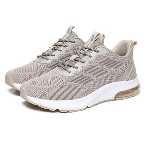 Chaussures de marche pour hommes, nouvelle collection automne, rehaussantes, respirantes, à fermeture chaussette, chaussures de sport tricotées anti-odeur, vente en gros - Product Image 1