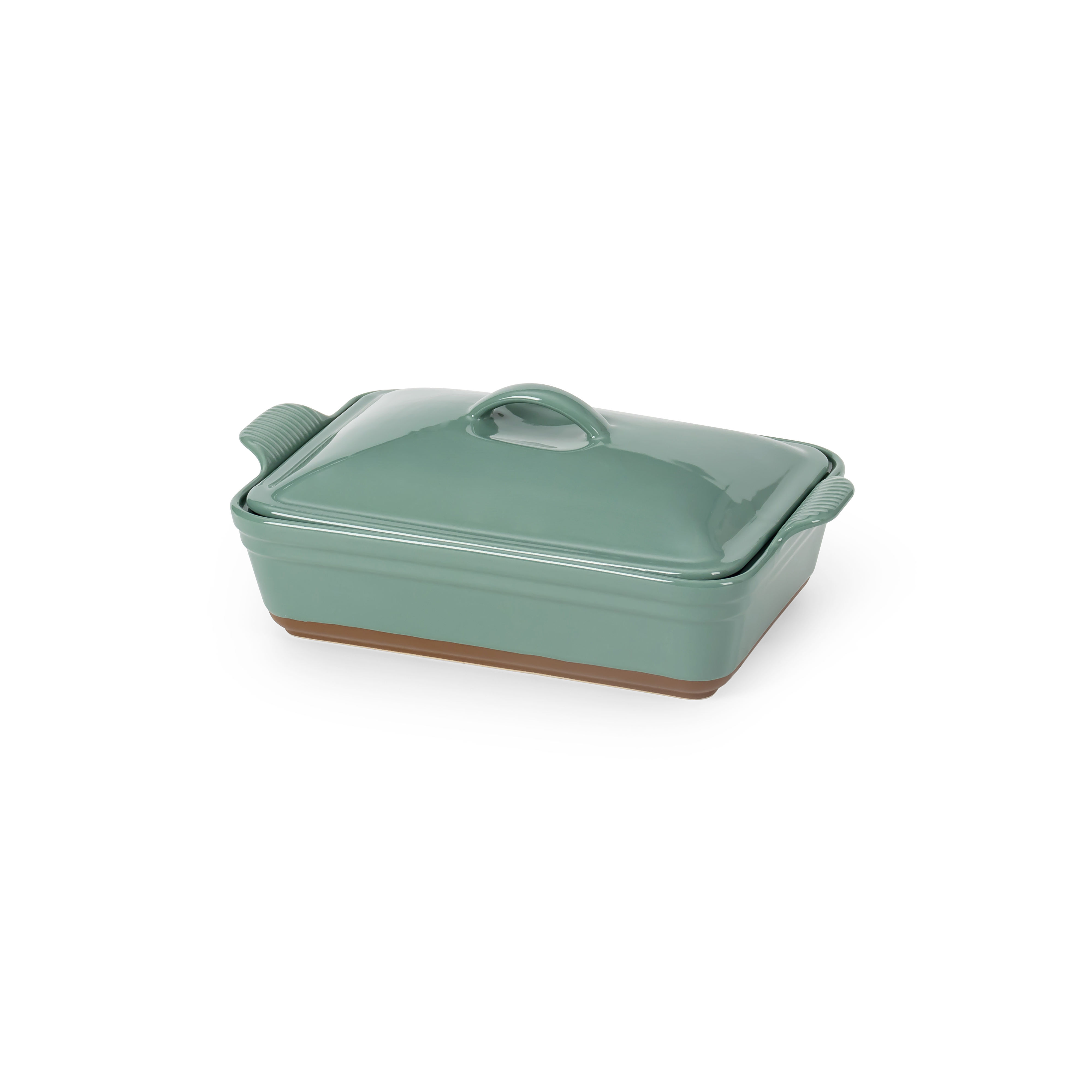 Rectángulo de 12 pulgadas con tapa.