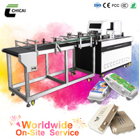 Máquina de Impresión Automática de Bandejas de Huevos de Una Sola Pasada por 3 Lados A3 CHICAI, Impresora Portátil con Tinta Pigmentada Ecológica para Bandejas de Pulpa de Frutas