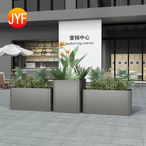 EL427 Luxury Stainless Steel <b>Flower</b> Pot for Hotel Mall Landscape Interior and Exterior Jardinera De Metal EL427 Stainless Steel - Product Image 2