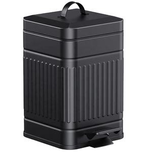 <span class=keywords><strong>Cubo</strong></span> de <span class=keywords><strong>Basura</strong></span> Cuadrado Pequeño con Tapa, <span class=keywords><strong>20L</strong></span>, Metal, Hierro, para Exteriores, para Excrementos de Perro, Estilo Rústico, <span class=keywords><strong>Retro</strong></span>, con Pedal - Product Image 1