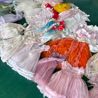 Robes de princesse d'occasion pour enfants C06, lots en gros, robes tutu de bal pour filles, styles mixtes de seconde main en vrac