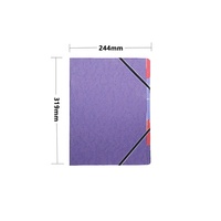 2024 usine Lehui haute qualité carton diviseur dossier élastique bande-sécurisé Index papier couleurs assorties classement Durable