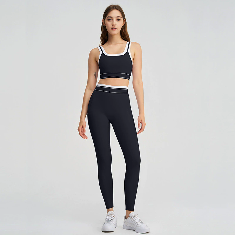 2-Piece High-Waist Activewear Set: colour and size-option reference for private-label production