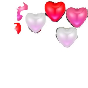 Inflatable Heart Shaped <b>Balloons</b> 40cm30cm Air Filled Plastic Wedding <b>Decorations</b> Love Text Pattern Print - Product Image 5