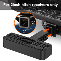 AMBITION Hitch Step 2 Inch Receiver Rear Bumper Guard Protector Anti Slip 600lbs Maximum Load for Trailer Tow SUV Pickup