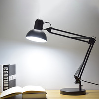 Lampe de table LED à clip en métal Lampe de bureau de chevet Étude Étudiant Lecture
