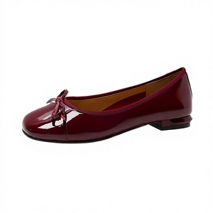 Zapatos de Invierno para Mujer, Diseño Retro con Lazo, Punta Cuadrada, Suela Plana y Baja, Ligeros, con Suela de Goma PU, Ideales para Bodas - Product Image 2